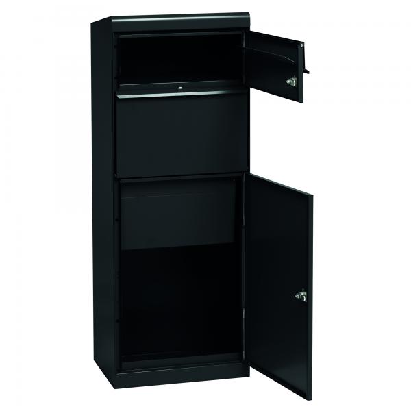 Paketbriefkasten MEFA Maple (661) Schwarz Grau Semi Matt RAL7021M ohne Namensschild